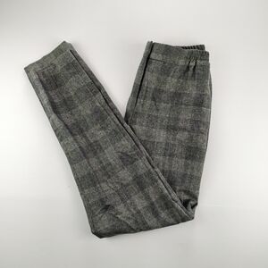 Massimo Dutti Wool Plaid Pants Size 6 Made in Portugal Italian Fabric Workwear
